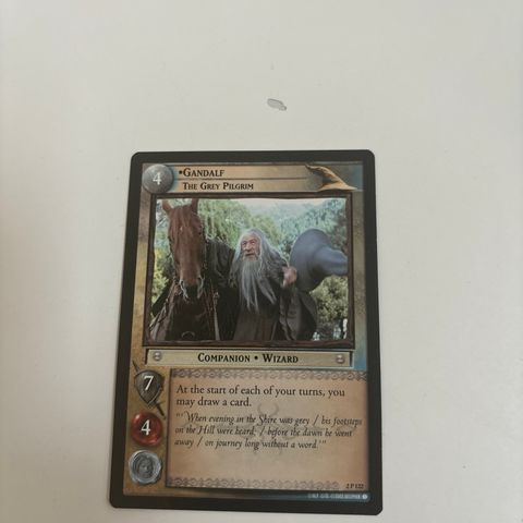 GANDALF The Grey Pilgrim Promo 2002 LOTR Mines of Moria 2P122