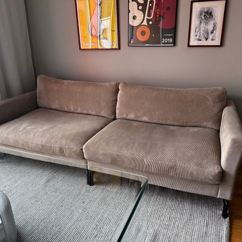 3-seter Madison modul Sofa i lys brun