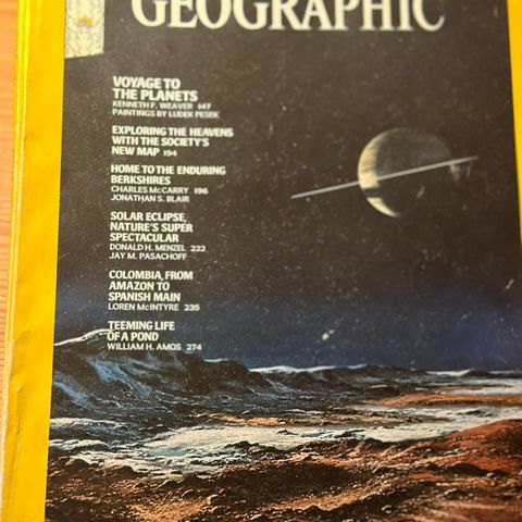 National Geographic blader fra 70-80 tallet gis bort