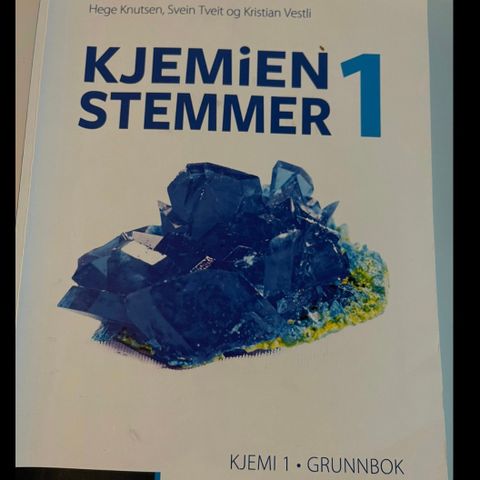 Kjemi1 grunnbok og studiebok