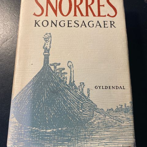 📚BORGE ANTIKVARIAT: «Snorres kongesagaer» Snorre Sturlasson