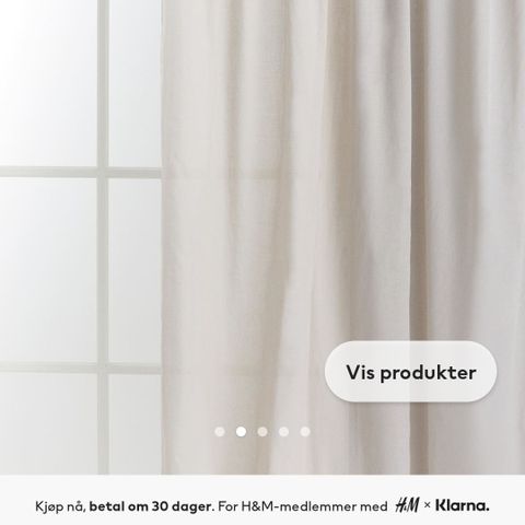 Gardinlengde fra H&M Home