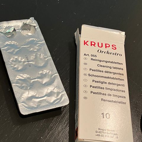 Krups rensetabletter til kaffemaskin