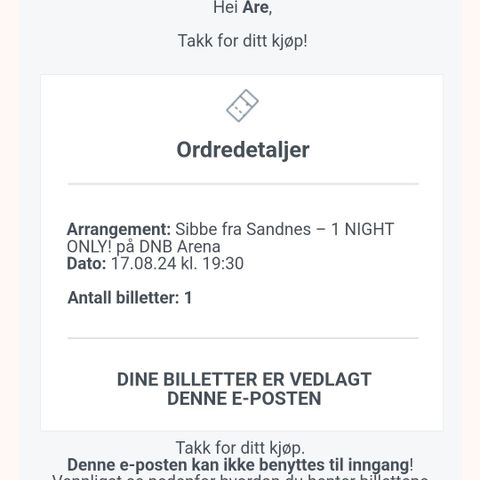 Sitteplass på sibbe 17/8 lørdag