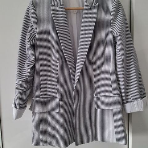 H&M stripete blazer, 36/s