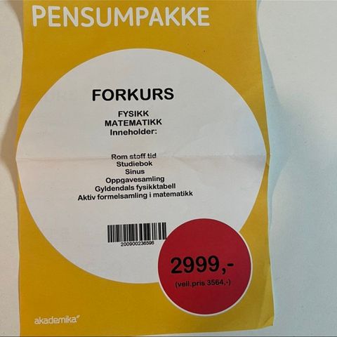 Bøker til forkurs ingeniør