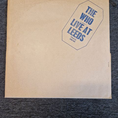 The Who Live at LEEDS lp med alt stasj!