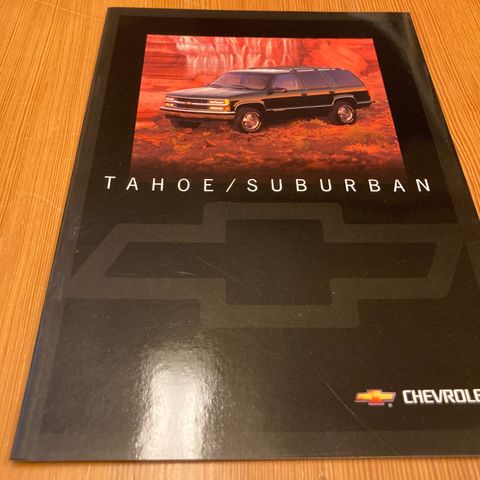 BILBROSJYRE - CHEVROLET TAHOE / SUBURBAN - 1996