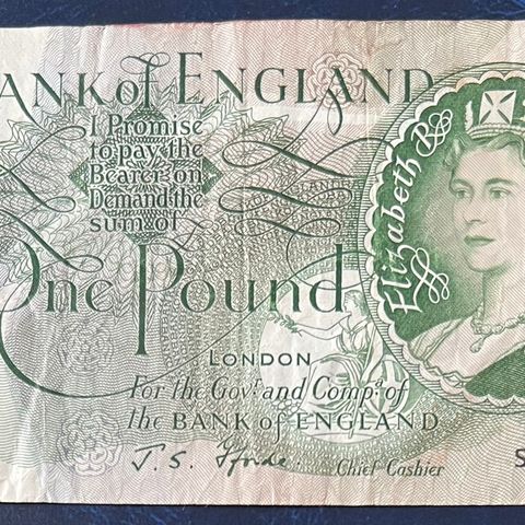 STORBRITTANIA. 1. POUND 1966. P-374f. Kv. 1