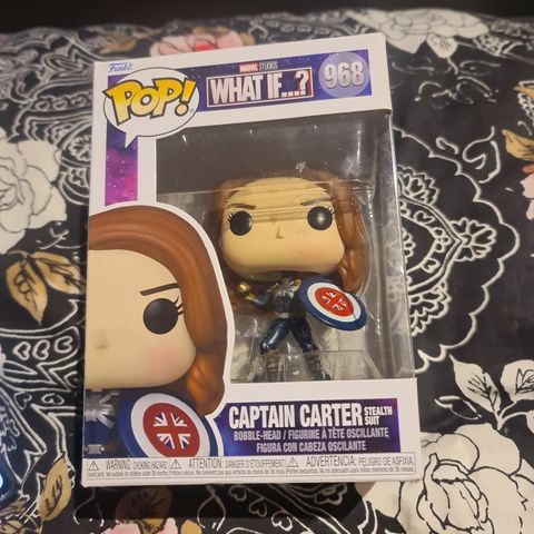 Captain Carter- funko pop selges. Kan sendes, kjøper betaler frakt.