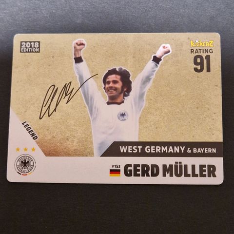 Gerd Müller Legend Signatur Bayern / West Germany