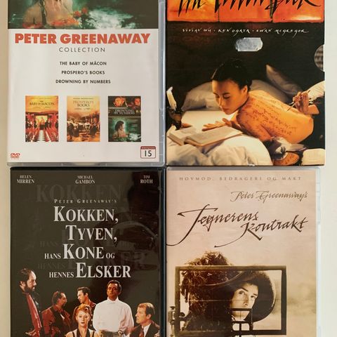 Peter Greenaway DVD samling (norsk tekst)