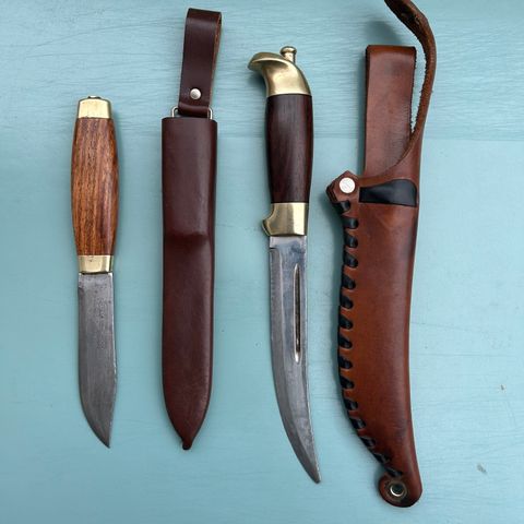 Jaktkniver, vintage, Helle og Frost Mora