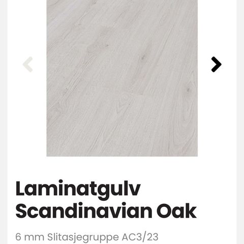 Scandinavian Oak laminat gulv 2 uåpnet pakker