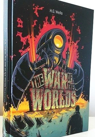 "The War Of The Worlds" (H. G. Wells) Bitmap Illustrert Hardcover Solgt