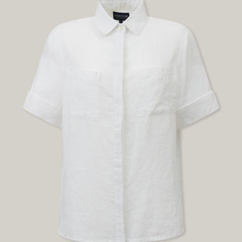 Lexington Reign Linen Short Sleeve skjorte, strl. S