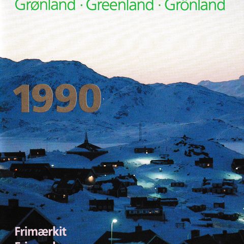 Grønland 1990 - Postfriskt årssett (2 bilder)