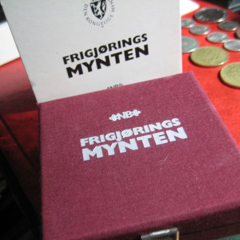 Frigjøringsmynten  1995 50 kr sølv proof