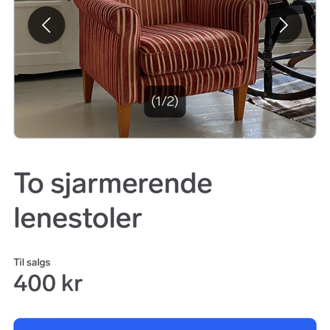 To sjarmerende lenestoler