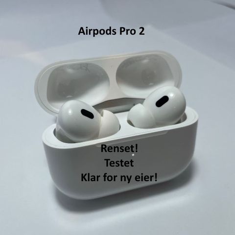 Apple AirPods Pro 2. Svært pene.