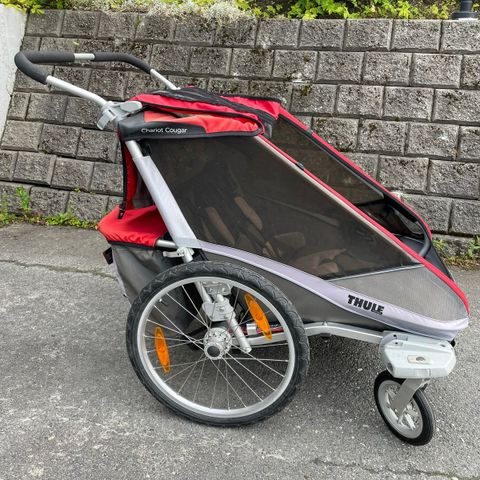 Thule chariot cougar sykkelvogn / trillevogn dobbel