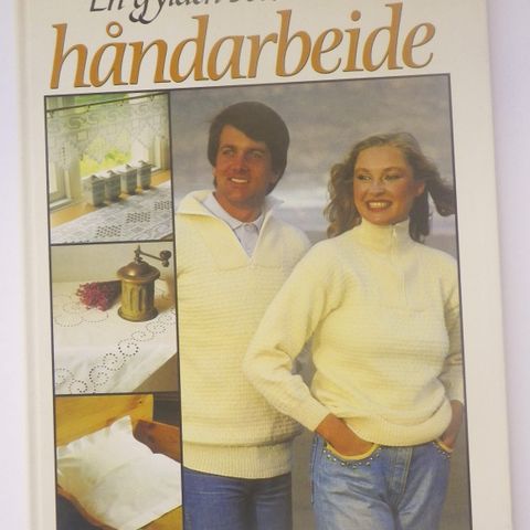 En gylden bok om håndarbeid, hobbybøker - vintage