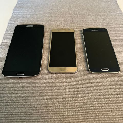 Samsung Galaxy max, S7, S5 selges.