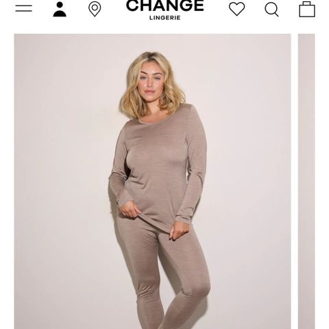 Leggings 100% silke fra Change