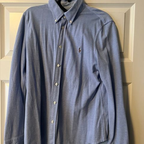 Polo Ralph Lauren Oxford Knit Skjorte i strl XL