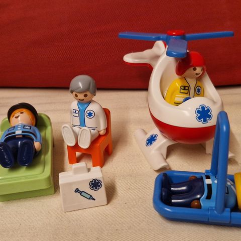 Playmobil 1.2.3 sykehelikopter (6738) mm