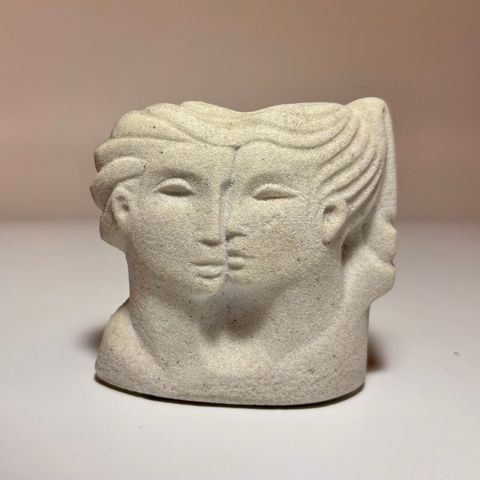 Vintage sandsteinsfigur fra Marbell Stone Art, Belgia