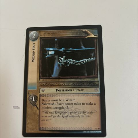 2002 LOTR Lord Of The Rings TCG Wizard Staff 2C29