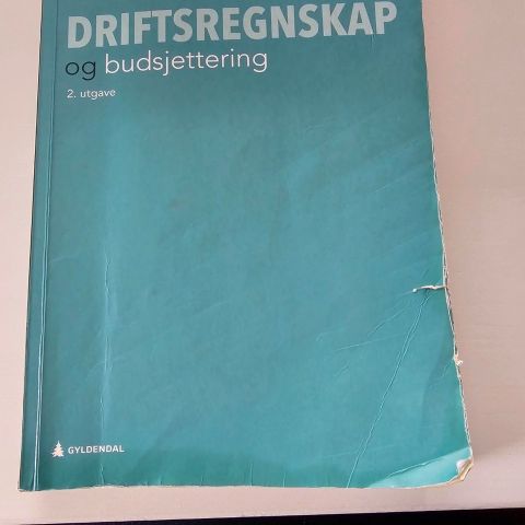 Driftsregnskap og budsjettering