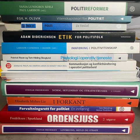 Anbefalt litteratur - Politihøgskolen -B1/B2/B3