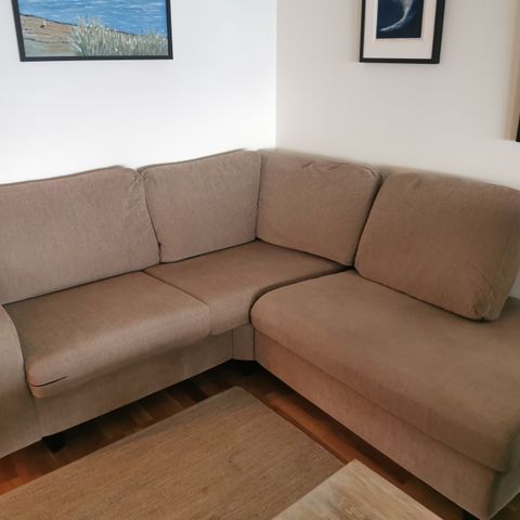 Liten hjørnesofa