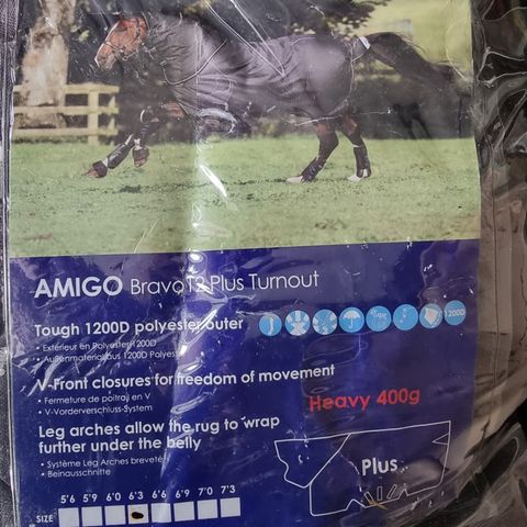 horseware amigo bravo 12 plus heavy 400g turnout rug