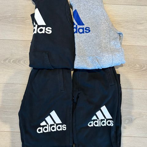 Adidas hettegensere og joggebukser