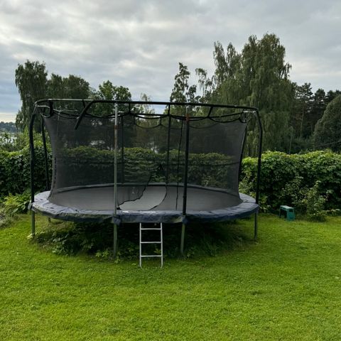 Stor trampoline fra JumpKing, oval