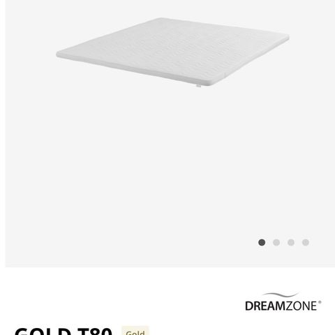 Overmadrass 180x200 GOLD T80 dreamzone