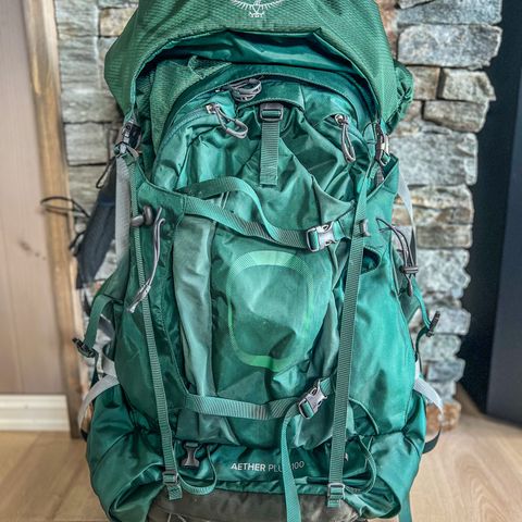 Osprey Aether Plus 100L axo green