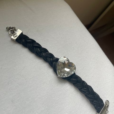 Nydelig diamant hjerte armbånd