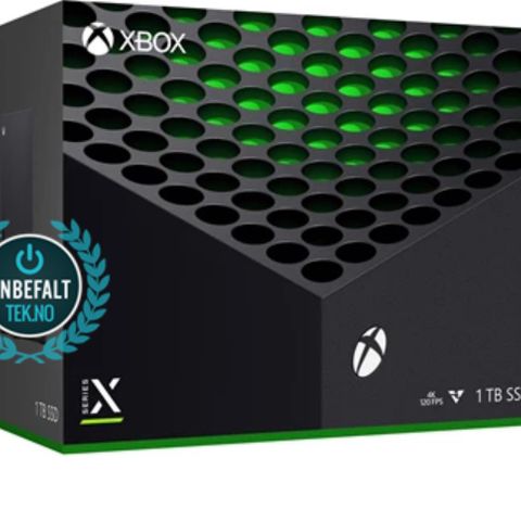 xbox series-x + hvit kontroller