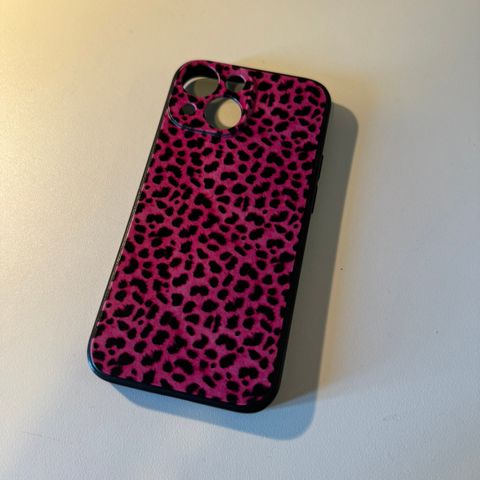 iPhone 13 mini deksel med rosa leopard print