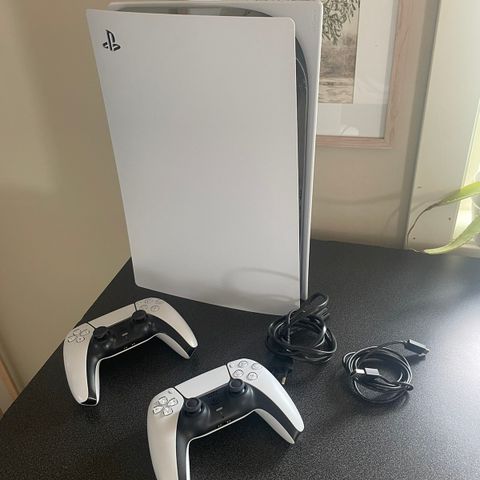 PlayStation 5 Digital edition m 2 kontroller