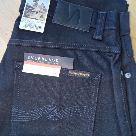 Nudie Dude Dan svarte jeans