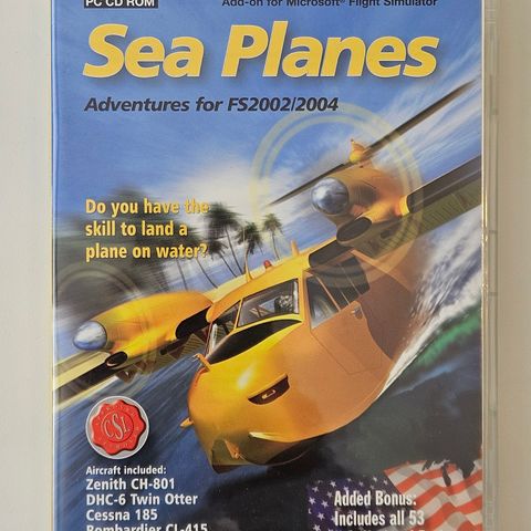 Sea Planes Adventures Expansion For Flight Simulator 2002/2004 (PC)