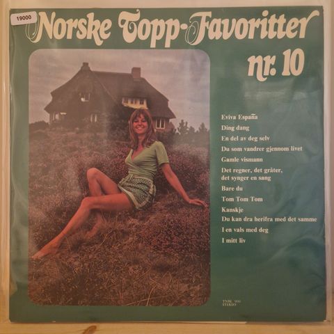 19000 Various - Norske Topp-Favoritter Nr. 10 - LP