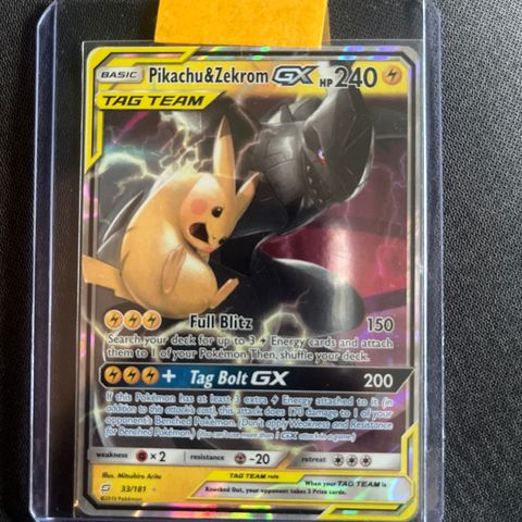 Pikachu & zekrom gx