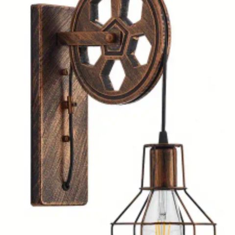 Antikk/ vintage vegglampe