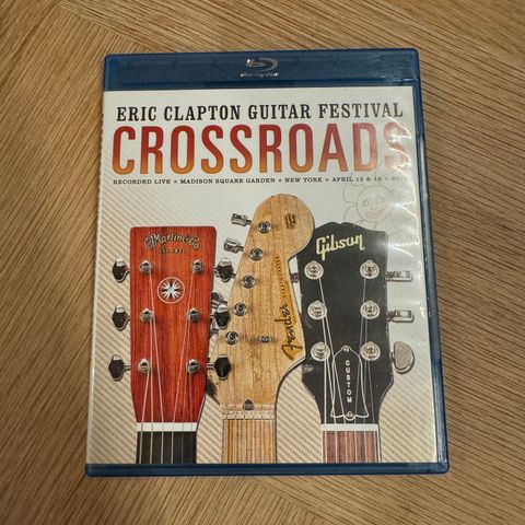 Crossroads Eric Clapton Guitar Festival 2013 Blu Ray Uåpnet